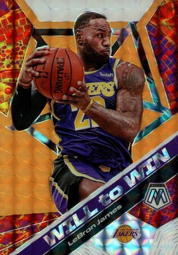 2019 Panini Mosaic Will to Win LeBron James #7 Basketball Card