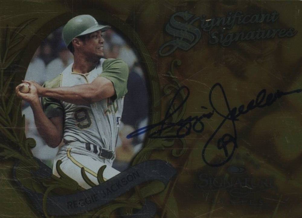 1997 Donruss Signature Significant Signatures Reggie Jackson # Baseball Card