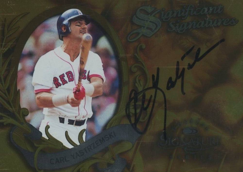 1997 Donruss Signature Significant Signatures Carl Yastrzemski # Baseball Card