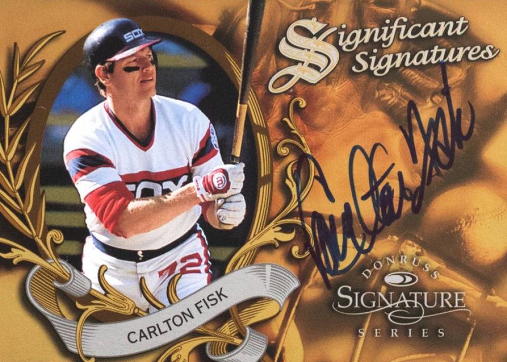 1997 Donruss Signature Significant Signatures Carlton Fisk # Baseball Card