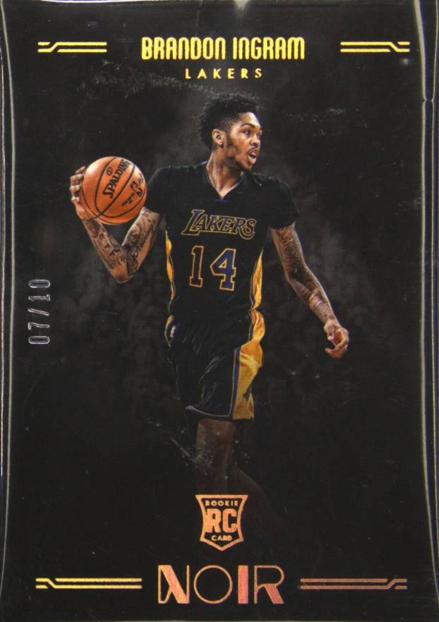 2016 Panini Noir Brandon Ingram #201 Basketball Card