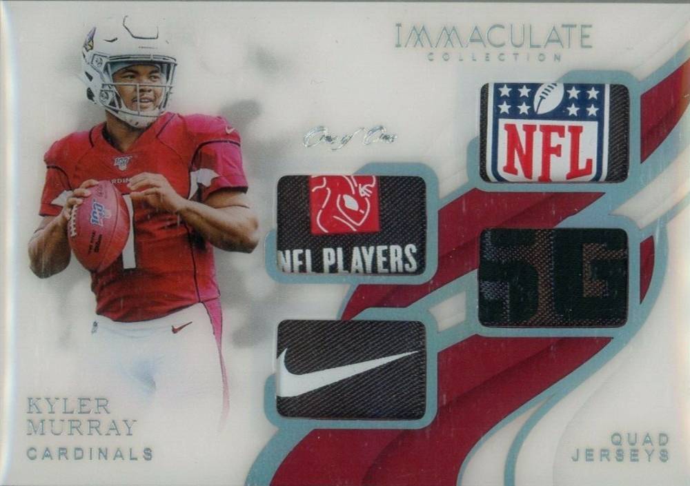 2019 Panini Immaculate Collection Immaculate Quad Jerseys Kyler Murray #IQJ1 Football Card