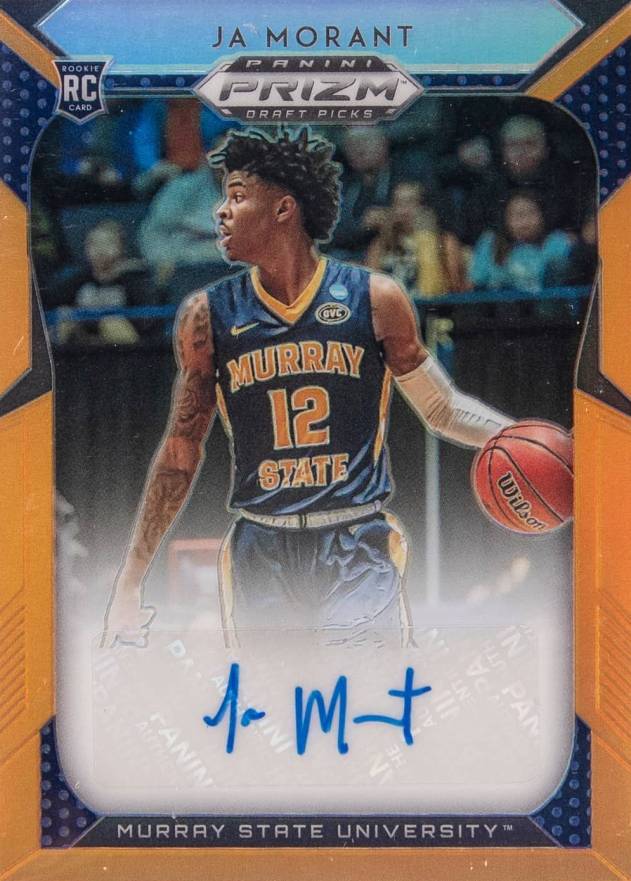 2019 Panini Prizm Draft Picks Autographs Ja Morant #2 Basketball Card