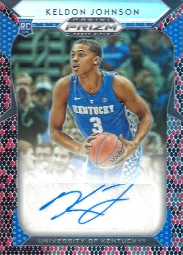 2019 Panini Prizm Draft Picks Autographs Keldon Johnson #29 Basketball Card