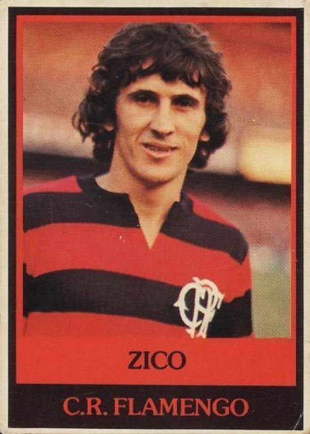 1978 Ping Pong  Zico #117b Soccer Card