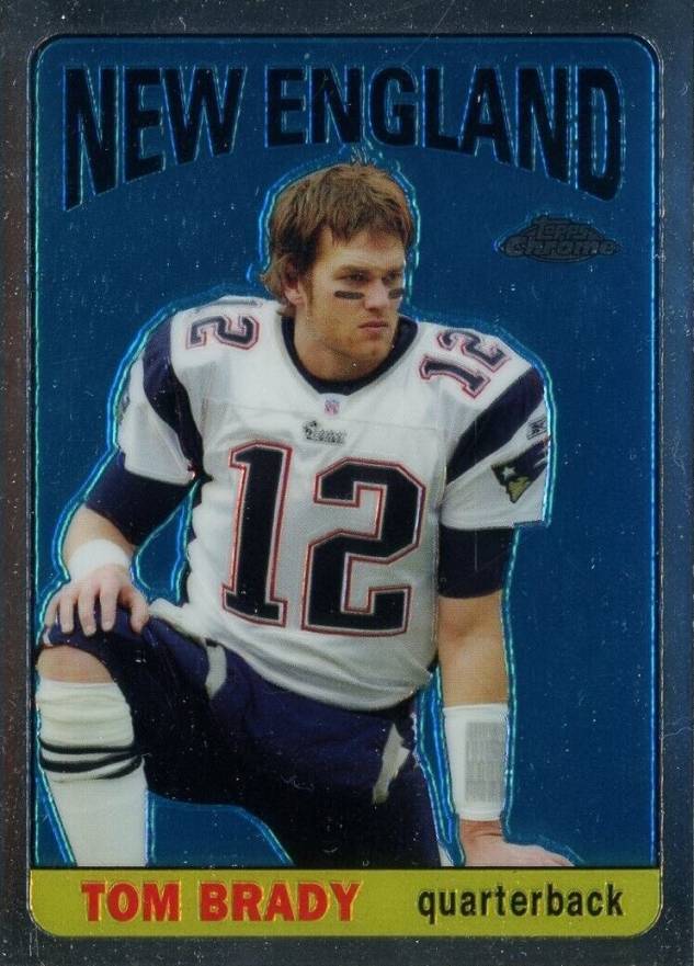 2005 Topps Chrome Throwbacks Tom Brady #TB10 Football Card