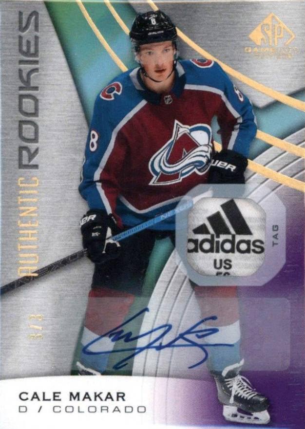 2019 SP Game Used Cale Makar #184 Hockey Card