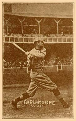 1914 Texas Tommy Type 1 Earl Moore # Baseball Card