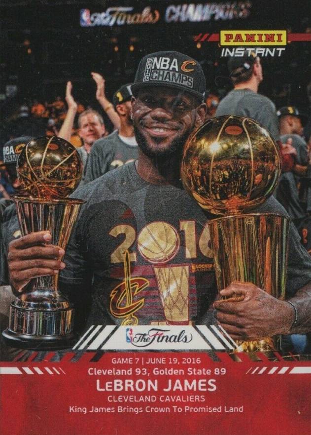 2016 Panini Instant NBA Finals LeBron James #15 Basketball Card