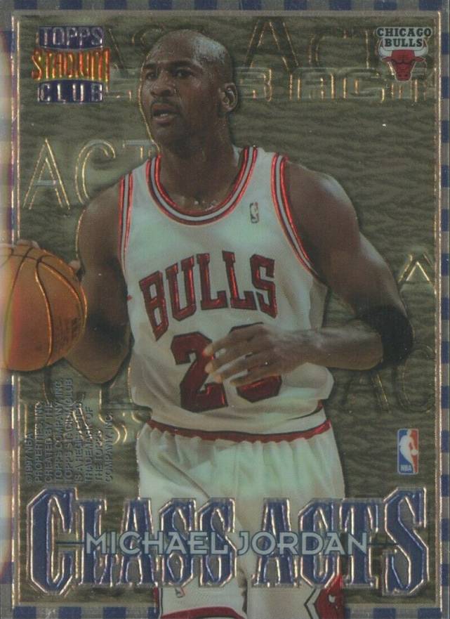 1996 Stadium Club Class Acts Jerry Stackhouse/Michael Jordan #CA1 Basketball Card