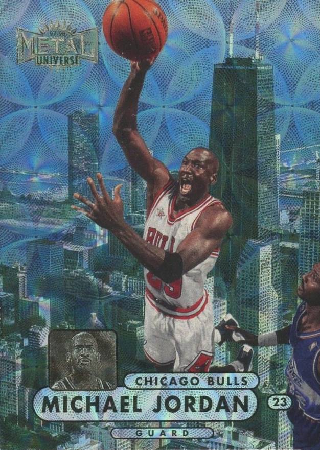 1997 Metal Universe Championship Michael Jordan #23 Basketball Card