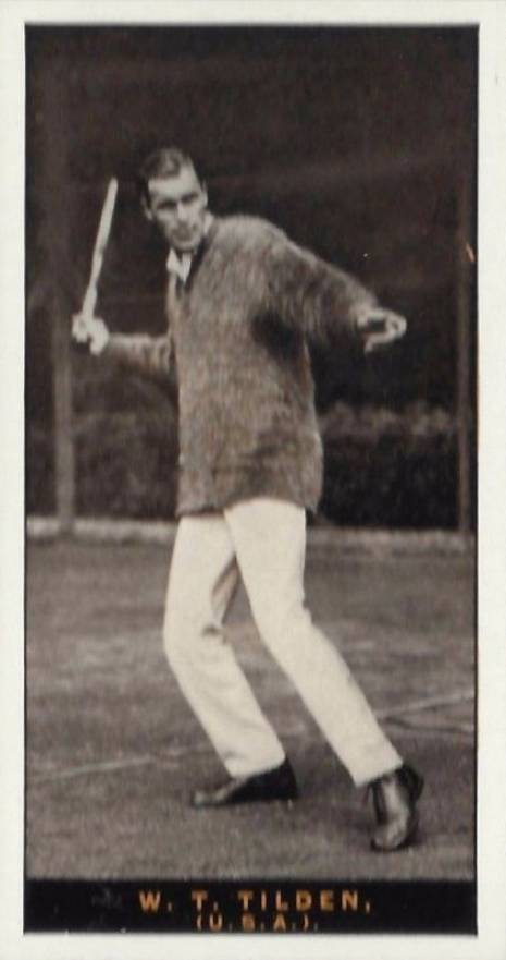 1928 John Player and Sons Lawn Tennis W. T. Tilden #46 Other Sports Card