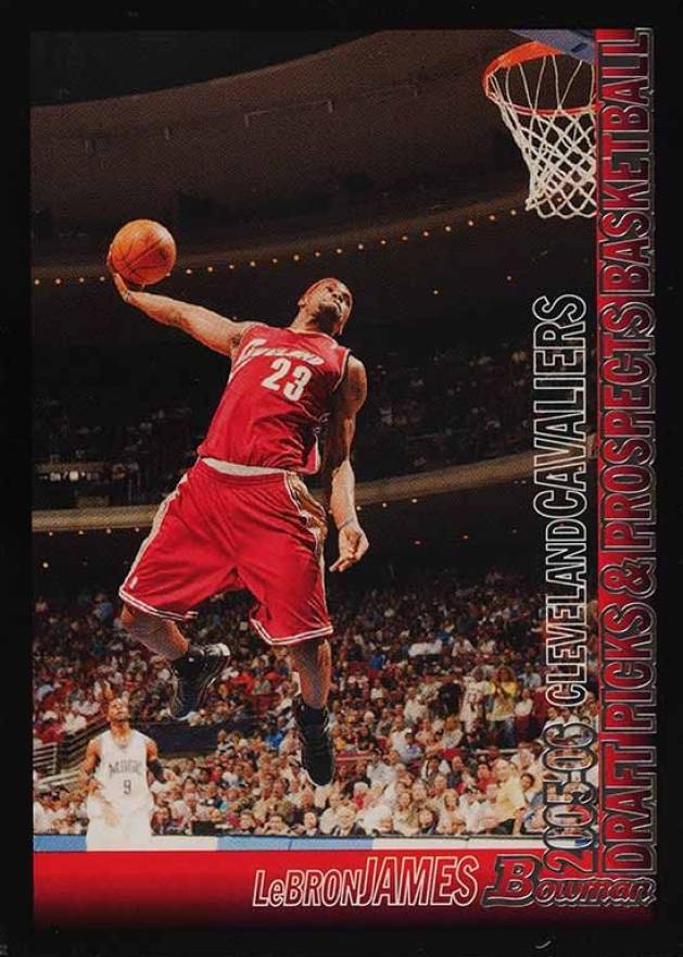 2005 Bowman Draft Pick & Prospect LeBron James #23 Basketball Card