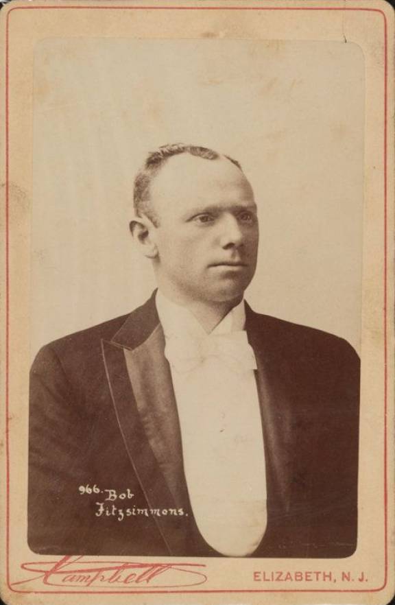 1880 CDV 1880-1900 1895 Campbell Studio Bob Fitzsimmons # Other Sports Card