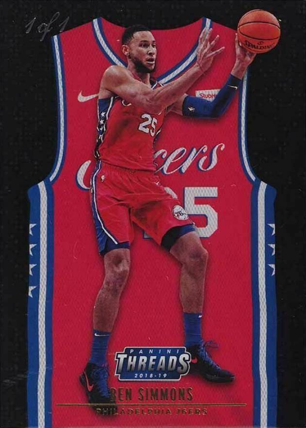 2018 Panini Threads Ben Simmons #216 Basketball Card