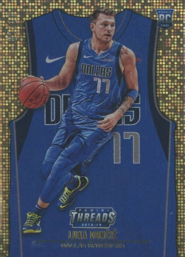 2018 Panini Threads Luka Doncic #141 Basketball Card