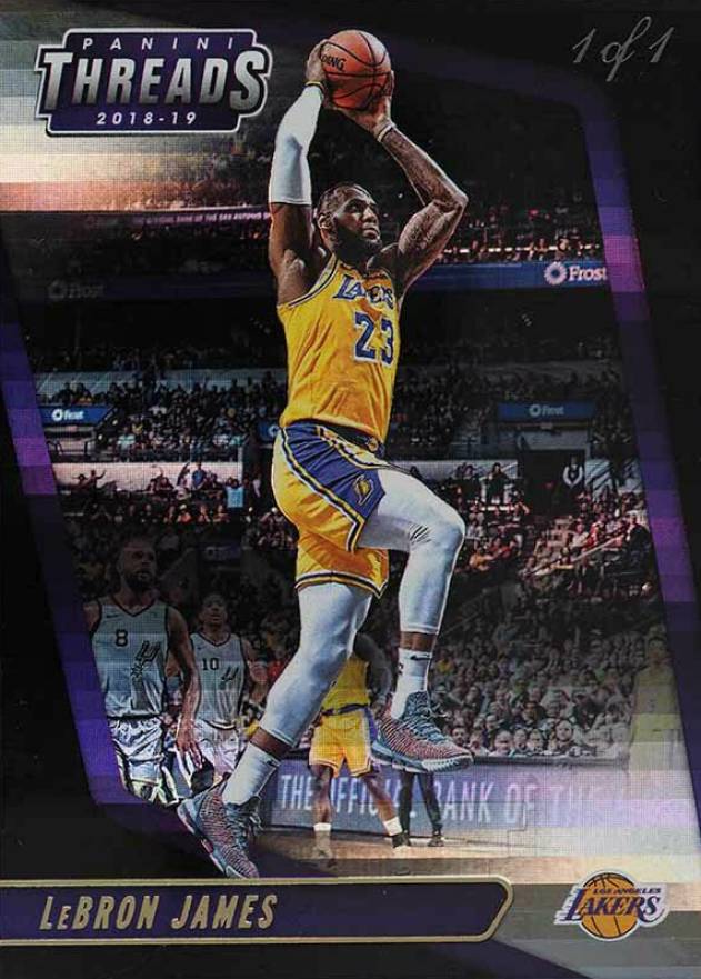 2018 Panini Threads LeBron James #47 Basketball Card