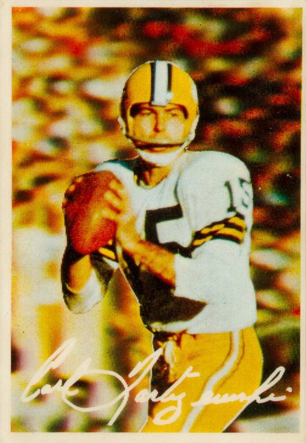 1968 Topps 3-D Test Proof Bart Starr # Football Card