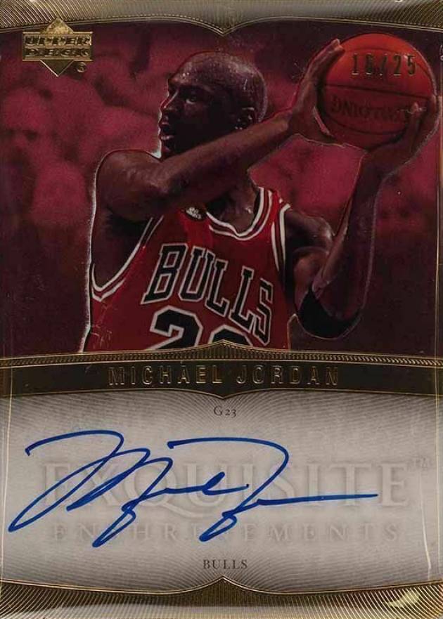 2006 Upper Deck Exquisite Collection Enshrinements Michael Jordan #EX-MJ Basketball Card