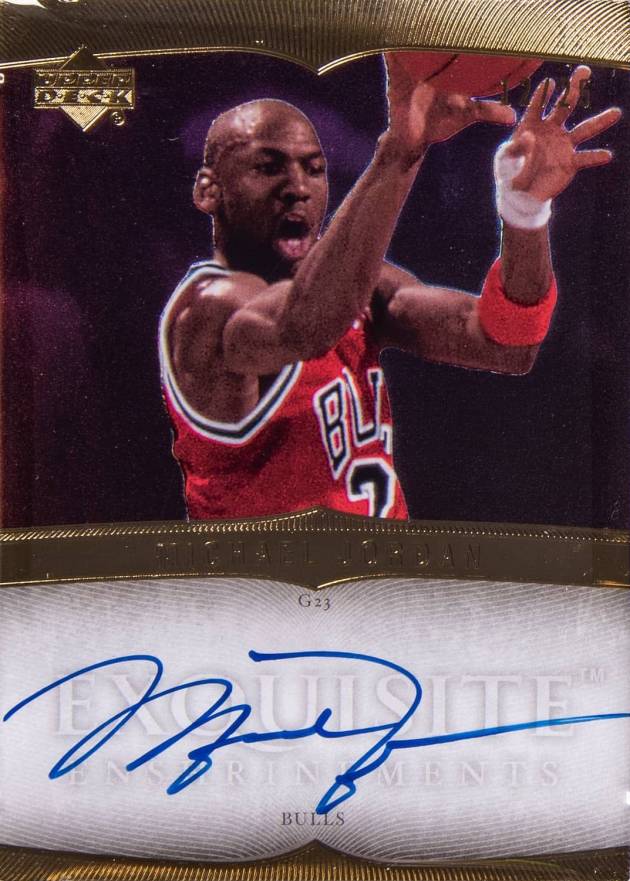 2006 Upper Deck Exquisite Collection Enshrinements Michael Jordan #EX-MJ2 Basketball Card