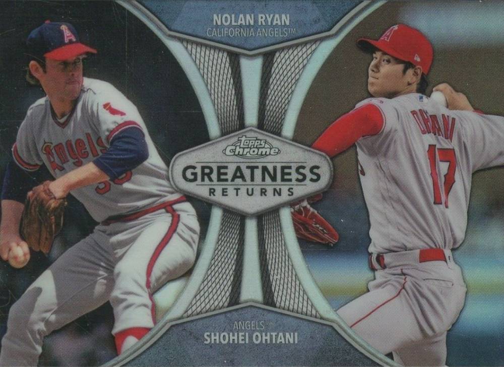 2019 Topps Chrome Greatness Returns  Nolan Ryan/Shohei Ohtani #GRE3 Baseball Card