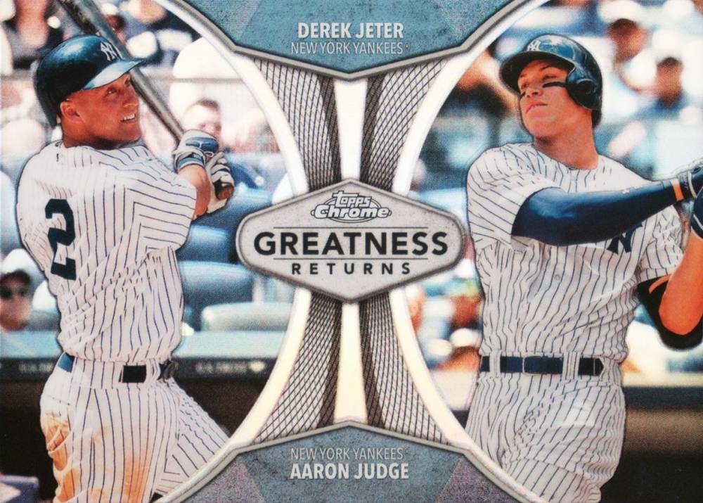 2019 Topps Chrome Greatness Returns  Aaron Judge/Derek Jeter #GRE6 Baseball Card