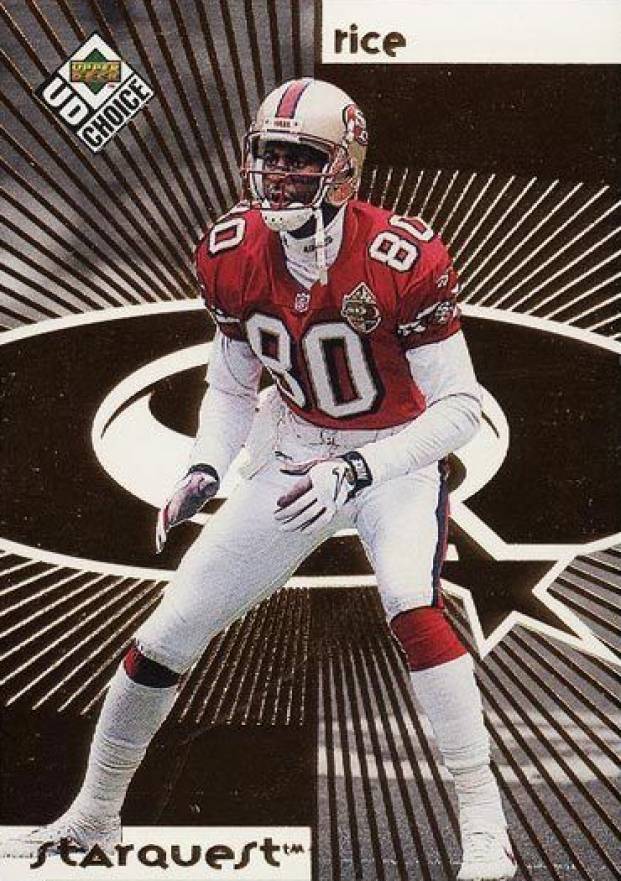 1998 Upper Deck Choice Starquest/Rookiequest Jerry Rice/Randy Moss #SR07 Football Card