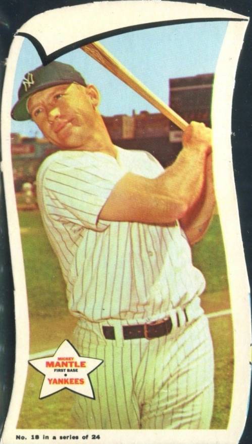 1968 Topps Posters Mickey Mantle # Baseball Card