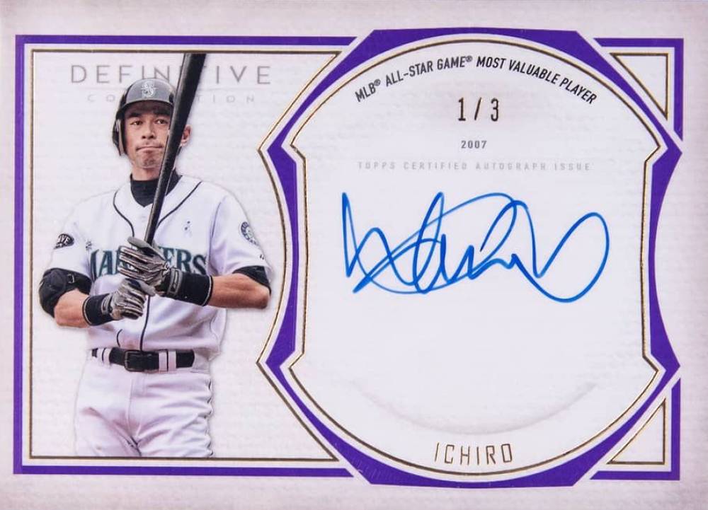 2019 Topps Definitive Collection Legendary Autograph Collection Ichiro #ICH Baseball Card