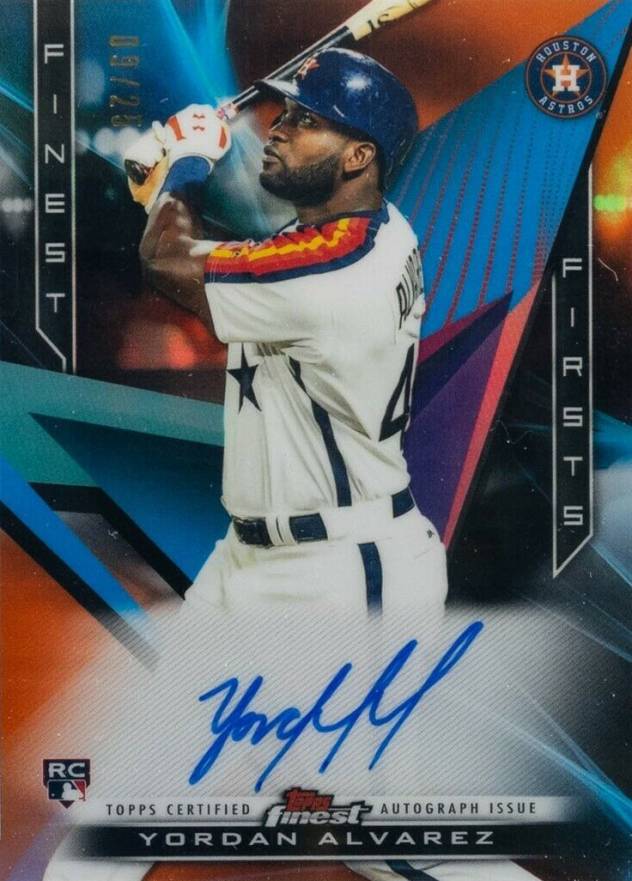 2020 Finest Firsts Autographs Yordan Alvarez #FFAYA Baseball Card