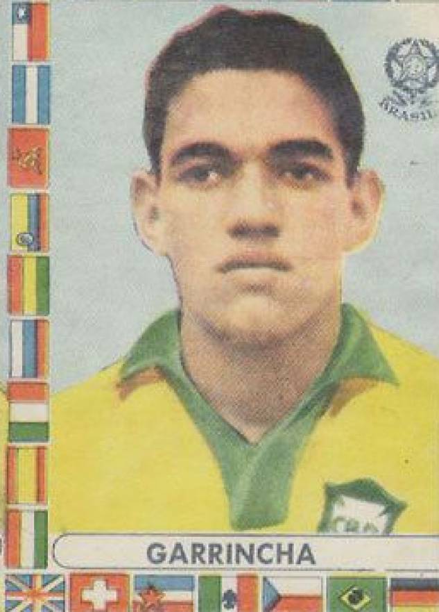 1962 Editora Vecchi Futebol Mundial Garrincha #13 Soccer Card