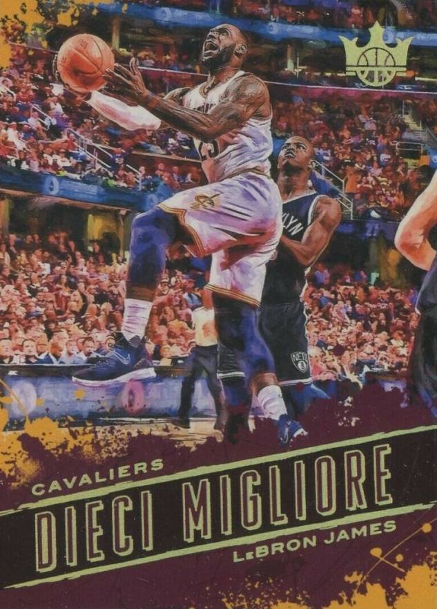 2017 Panini Court Kings Deici Migliore LeBron James #4 Basketball Card