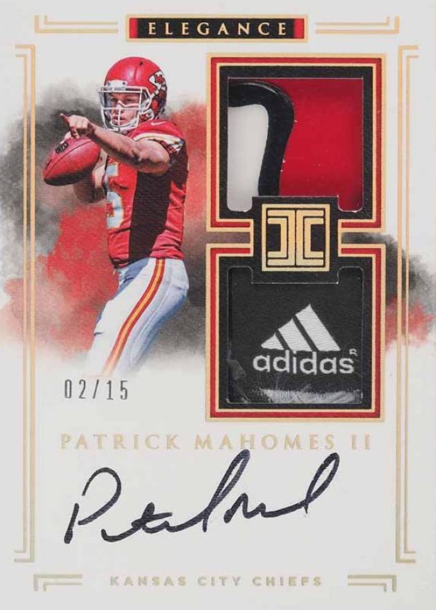 2017 Panini Impeccable Patrick Mahomes II #107 Football Card