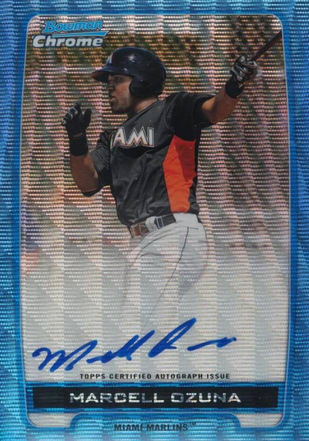 2012 Bowman Chrome Prospects Marcell Ozuna #BCAMO Baseball Card