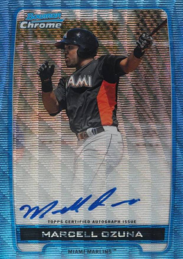 2012 Bowman Chrome Prospects Marcell Ozuna #BCAMO Baseball Card