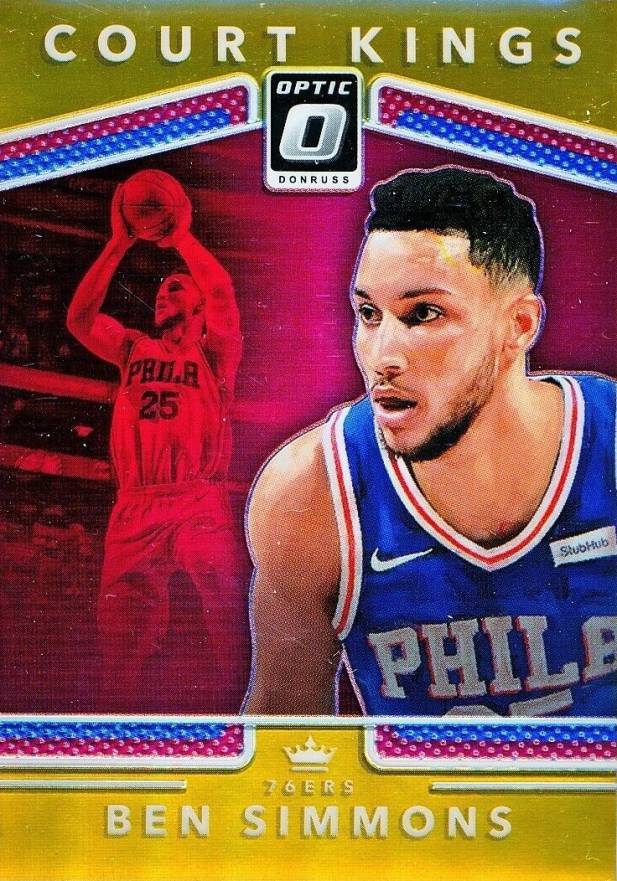 2017 Panini Donruss Optic Court Kings Ben Simmons #1 Basketball Card