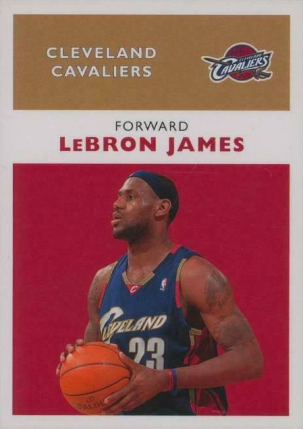 2007 Fleer 1961-62 Retro LeBron James #55 Basketball Card