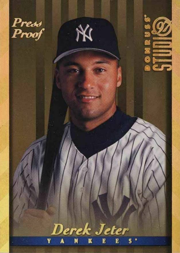 1997 Studio Press Proof Derek Jeter #91 Baseball Card