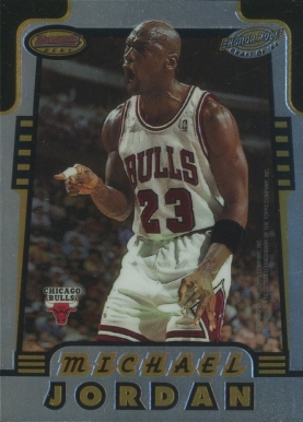 1996 Bowman's Best Honor Roll Hakeem Olajuwon/Michael Jordan #HR2 Basketball Card