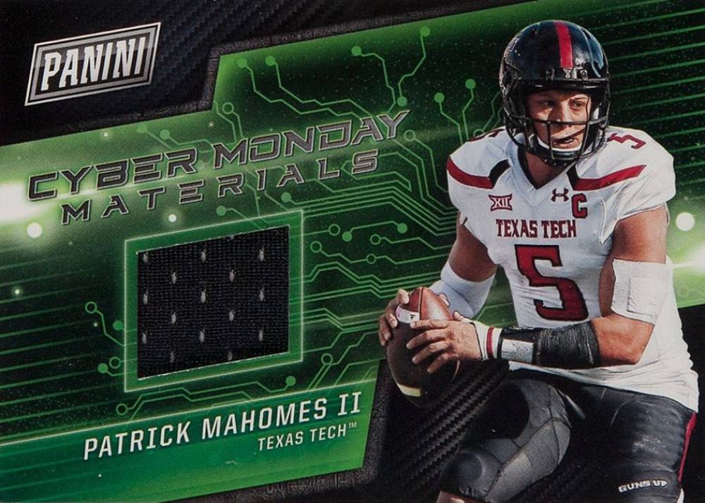 2017 Panini Cyber Monday Materials Patrick Mahomes II #PM Football Card