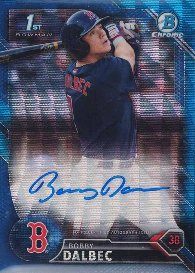 2016 Bowman Draft Chrome Draft Picks Autographs Bobby Dalbec #CDABD Baseball Card