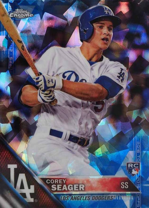 2016 Topps Chrome Sapphire Edition Corey Seager #85 Baseball Card