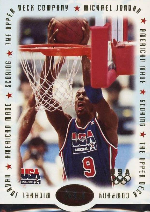 1996 Upper Deck USA Michael Jordan American Made Scoring #M1 Basketball Card
