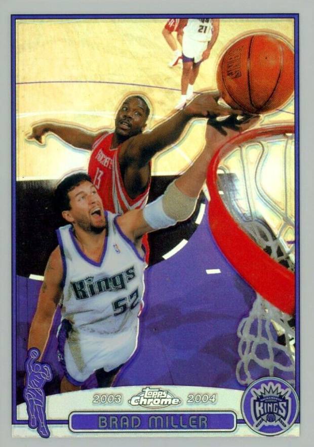 2003 Topps Chrome Brad Miller #70 Basketball Card