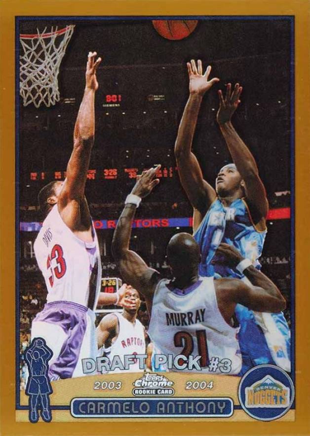 2003 Topps Chrome Carmelo Anthony #113 Basketball Card