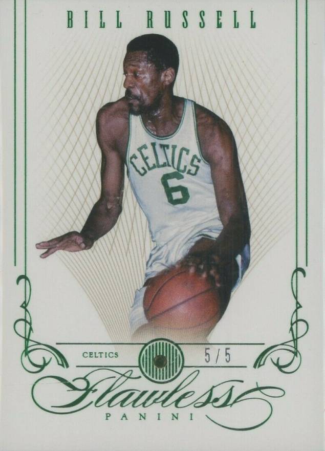 2012 Panini Flawless Bill Russell #71 Basketball Card