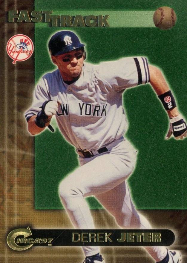 1997 Circa Fast Track Derek Jeter #3 Baseball Card