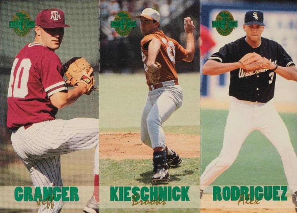 1993 Classic 4 Sport Tri-Cards Granger/Kieschnick/Rodriguez # Baseball Card