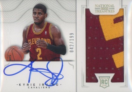 2012 Panini National Treasures Kyrie Irving #101 Basketball Card