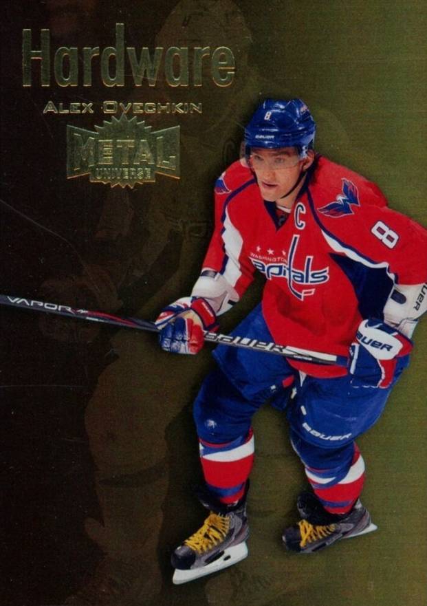 2012 Fleer Retro Metal Universe Championship Hardware Alex Ovechkin #19CH Hockey Card